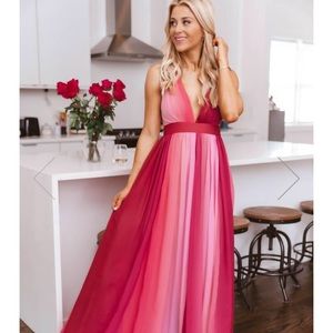 Pink Lily Maxi Dress